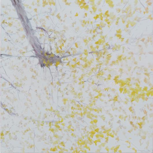 深韻ー風の棲処(銀杏)八　2012　oil on canvas　h80.3×w80.3cm